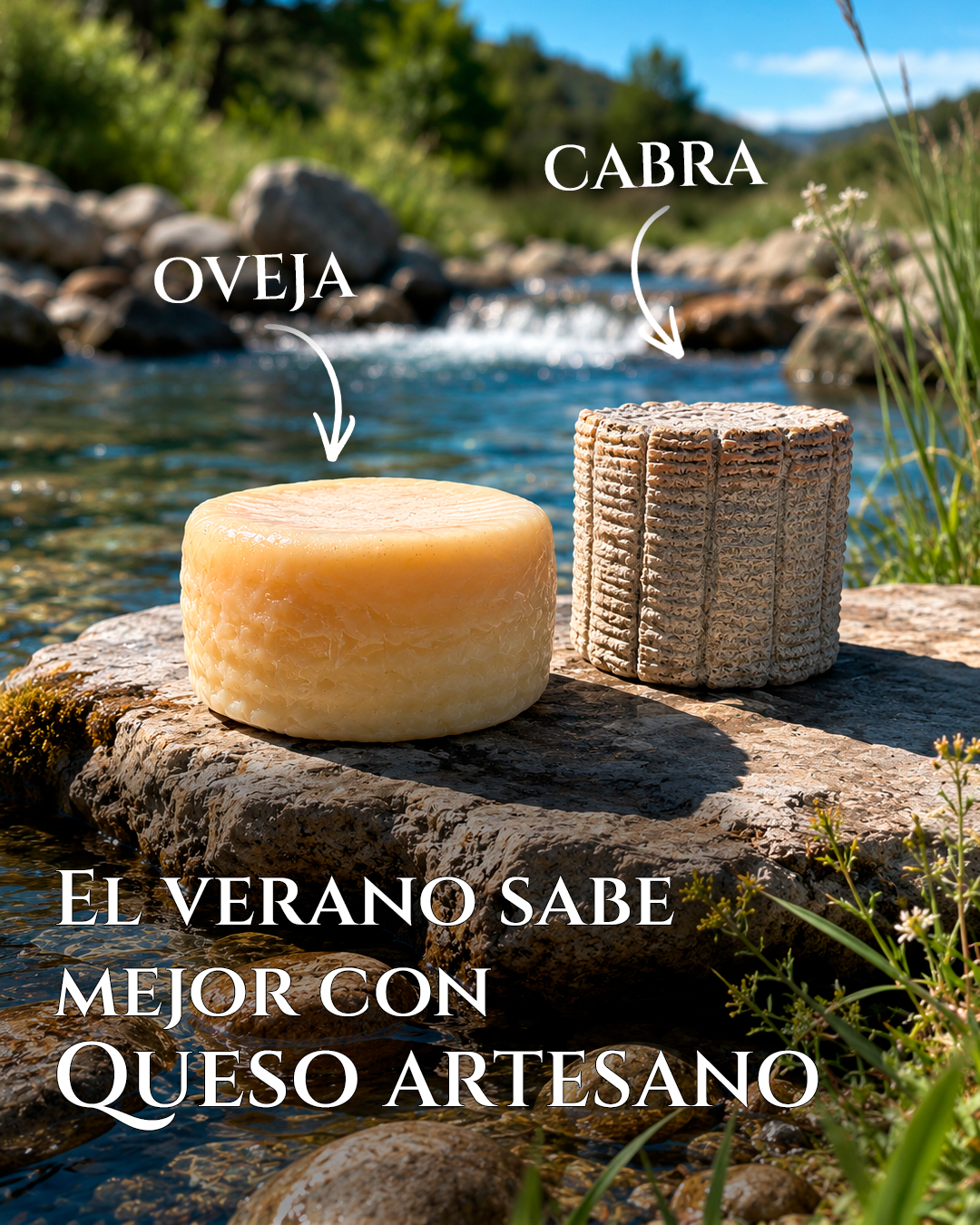 😎 Este verano, disfruta La Litera con nuestros semicurados artesanos de cabra y oveja. Dos sabores, un mismo origen 🧀✨.

🐑 Oveja: un punto más intenso y tradicional.
🐐 Cabra: sabor suave y textura fina.

Perfectos para una tabla, una cena al aire libre o un aperitivo con calma. 🧀🌿
¿Con cuál empiezas?😊

#QuesodeLaLitera #QuesoArtesano #Semicurado #Altorricon #LaLitera